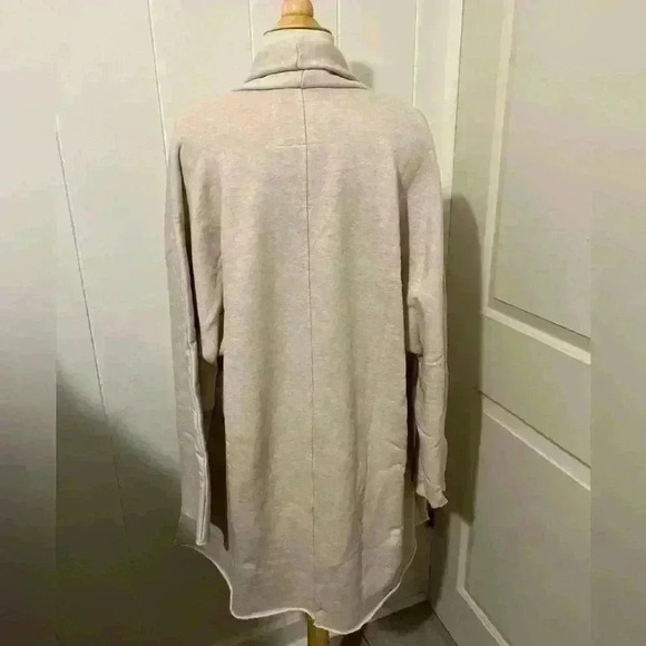 Frank & Eileen $288 Tee Lab Drape Coat Cardigan Jacket Beige Comfy Coastal Fall - Picture 3 of 10